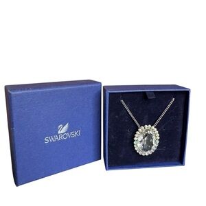 Swarovski Calista Silver Necklace with Crystal Pendant